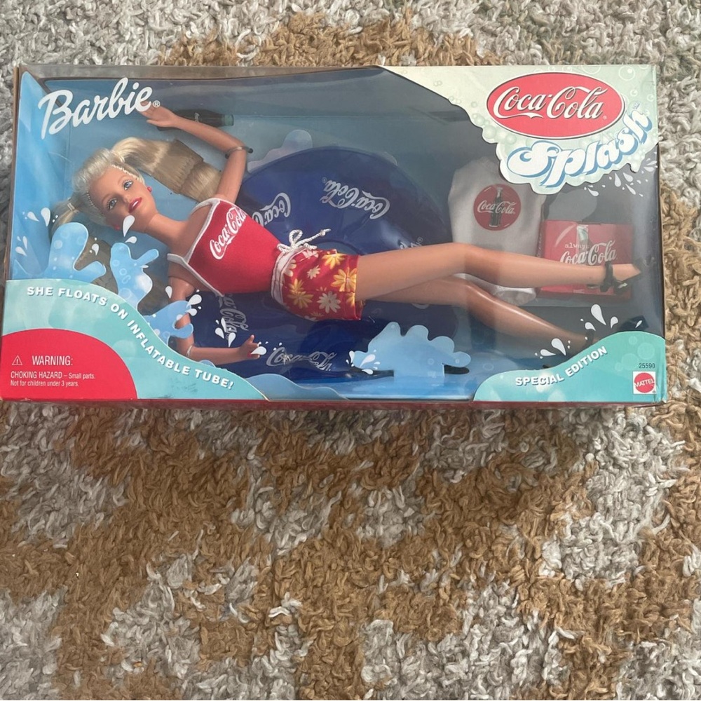 Barbie Coca-Cola Splash Doll in Red and Yellow